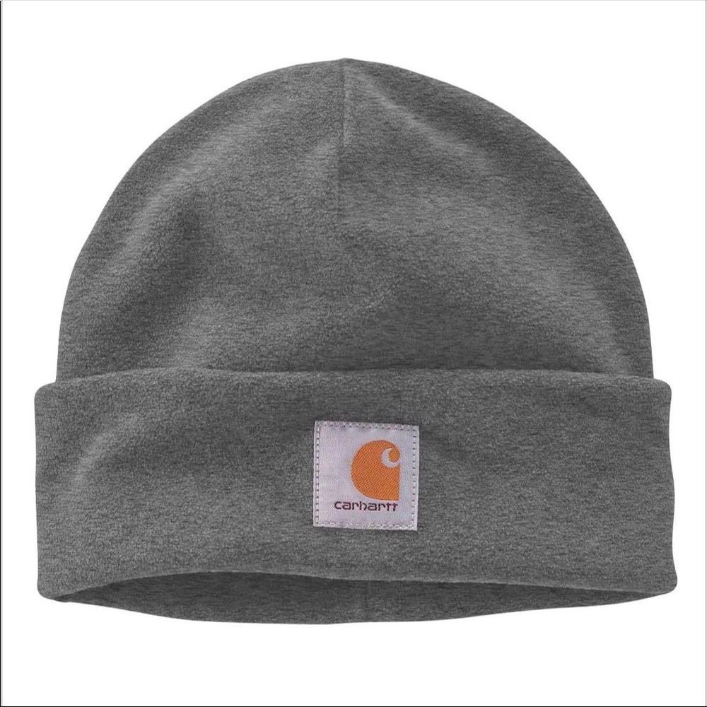BNWT Carhartt WIP Polyester Fleece Cuffed Logo Patch Beanie